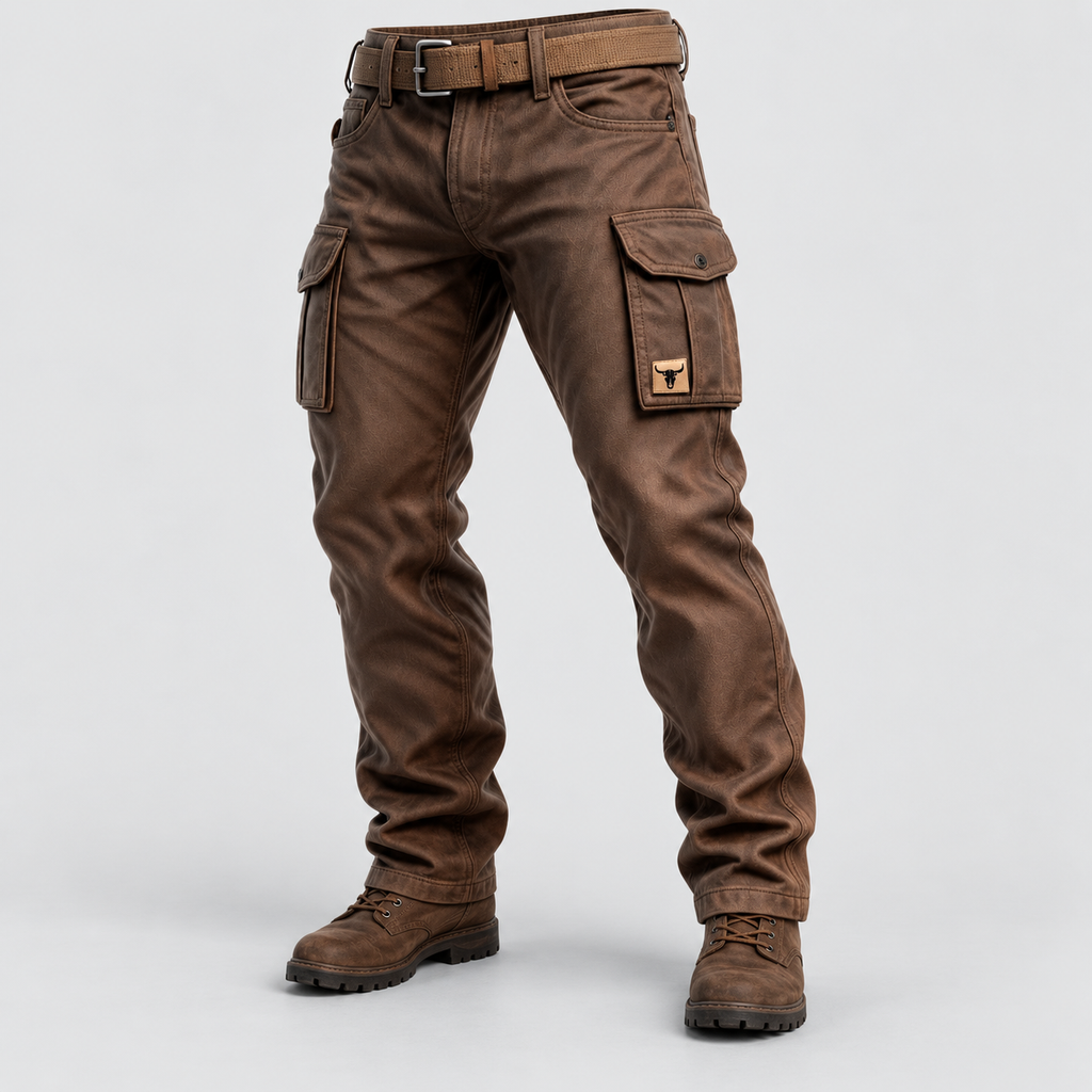 Men's Cotton Canvas Utility Trousers with Lining — view 1