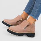 Women's Side-Zip Ankle Boots with Chunky Sole — view 16