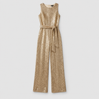 Women's Sequin Straight-Leg Evening Jumpsuit — view 1