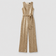 Rosalyn | Women's Sequin Straight-Leg Evening Jumpsuit