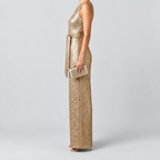 Women's Sequin Straight-Leg Evening Jumpsuit — view 3