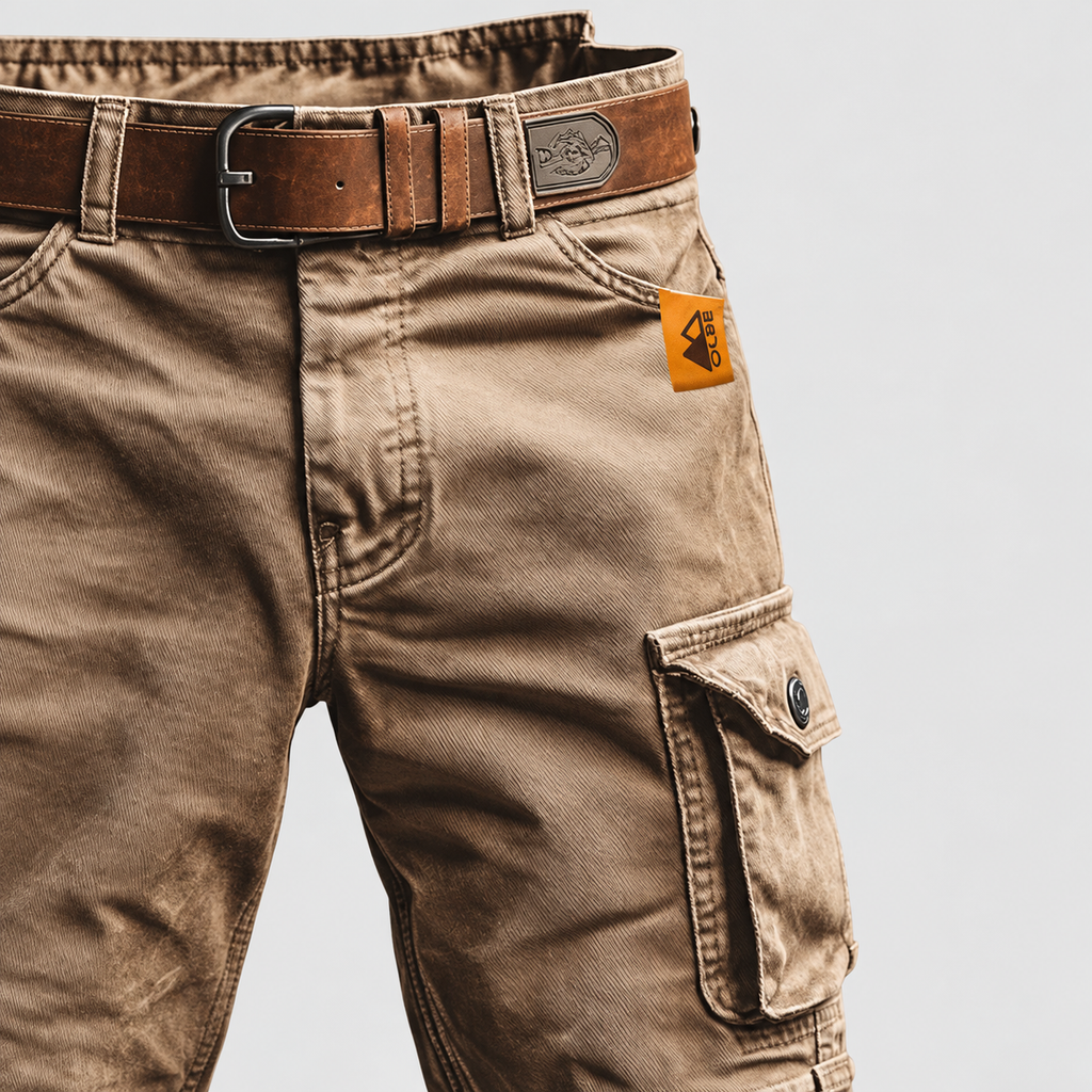 Men's Cargo Shorts with Elasticated Waist — view 3