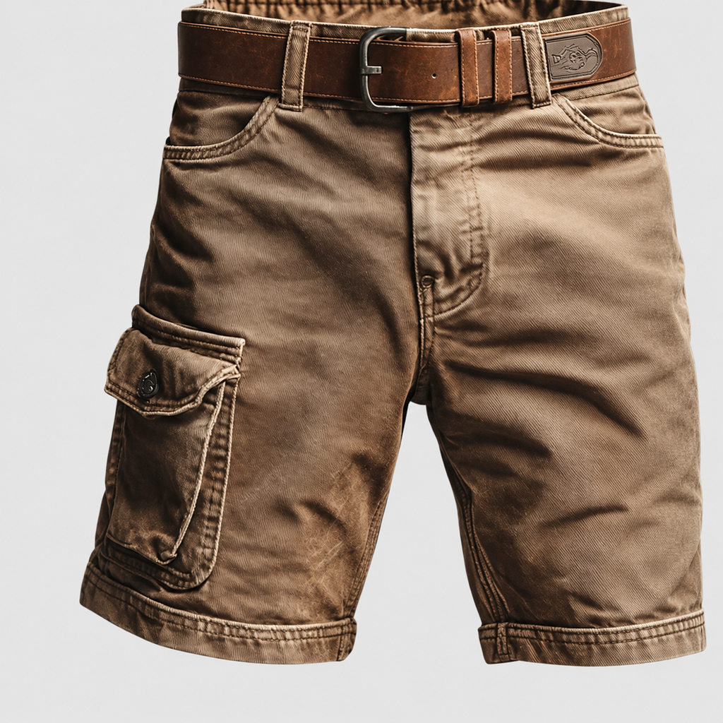 Men's Cargo Shorts with Elasticated Waist — view 4