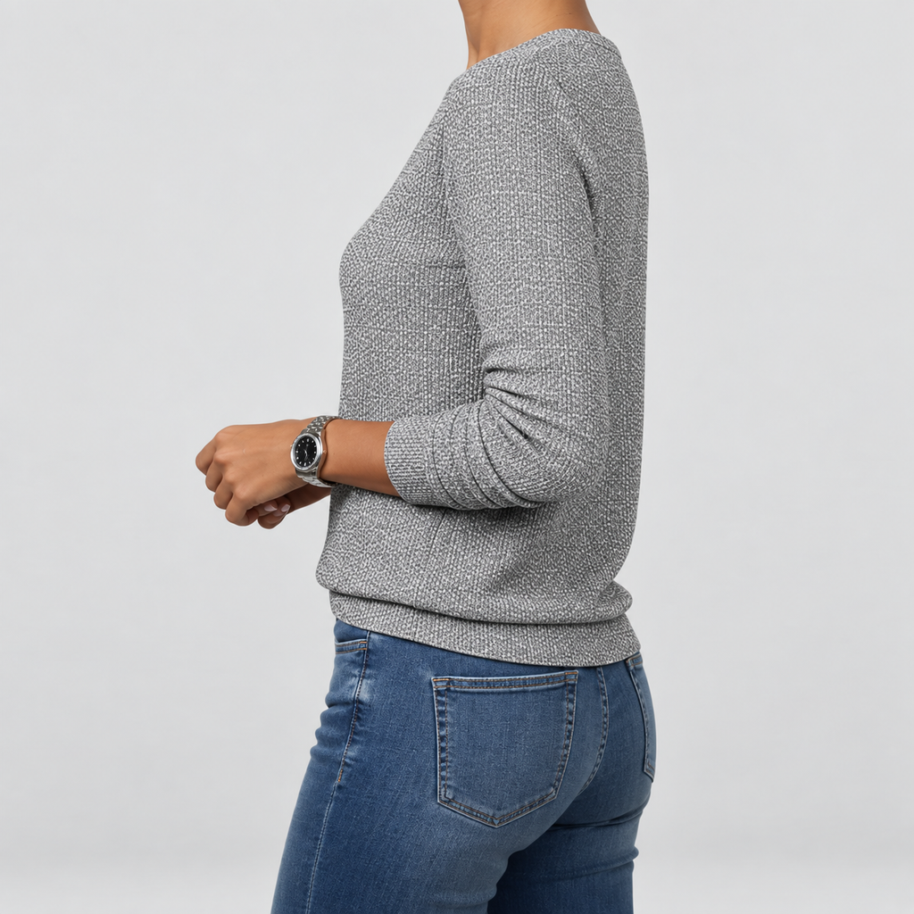 Women's Sequin V-Neck Long-Sleeve Jumper — view 5