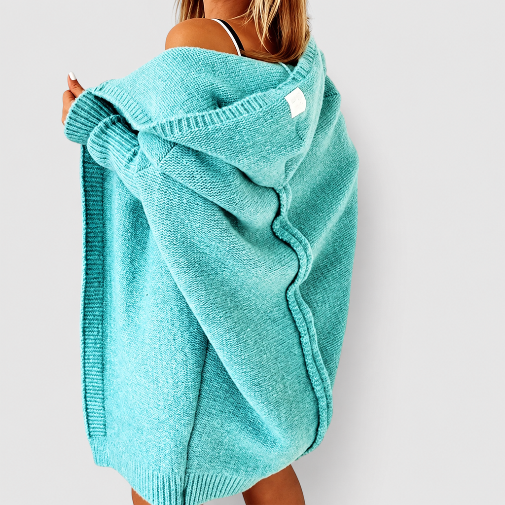 Women's Oversized Hooded Knit Cardigan — view 2