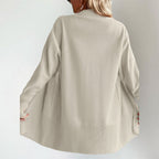 Sybilla | Women's Longline Cardigan with Open Front