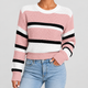 Sylvia | Women's Striped Crew Neck Knitted Jumper