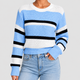 Sylvia | Women's Striped Crew Neck Knitted Jumper