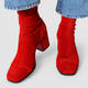 Tamsin | Women's Square-Toe Block-Heel Ankle Boots with Contrast-Panel Options