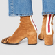 Tamsin | Women's Square-Toe Block-Heel Ankle Boots with Contrast-Panel Options