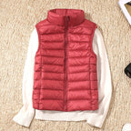 Tegan | Women's Padded Gilet with Stand Collar and Zip