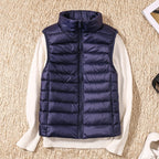 Tegan | Women's Padded Gilet with Stand Collar and Zip