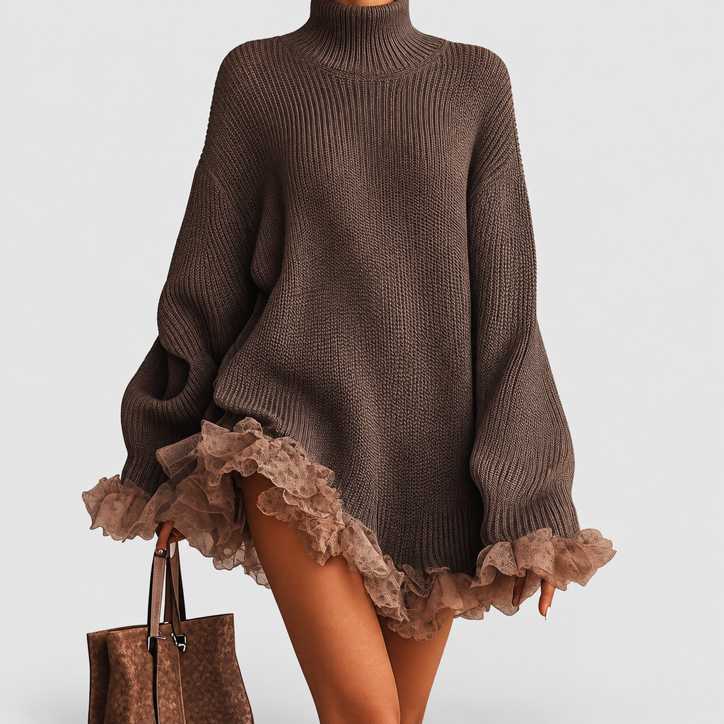 Women's Ruffled Knit Dress — view 1