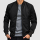 Tobias | Men's Bomber Jacket with Sleeve Pocket and Ribbed Cuffs