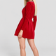 Vera | Women's Velvet Mini Evening Dress with Embellished Square Neck