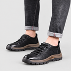 Men's Leather-Look Lace-Up Casual Shoes — view 9