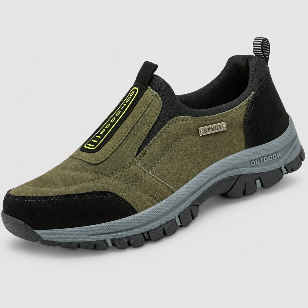 Women's Slip-On Walking Shoes with Insoles in Green — view 5