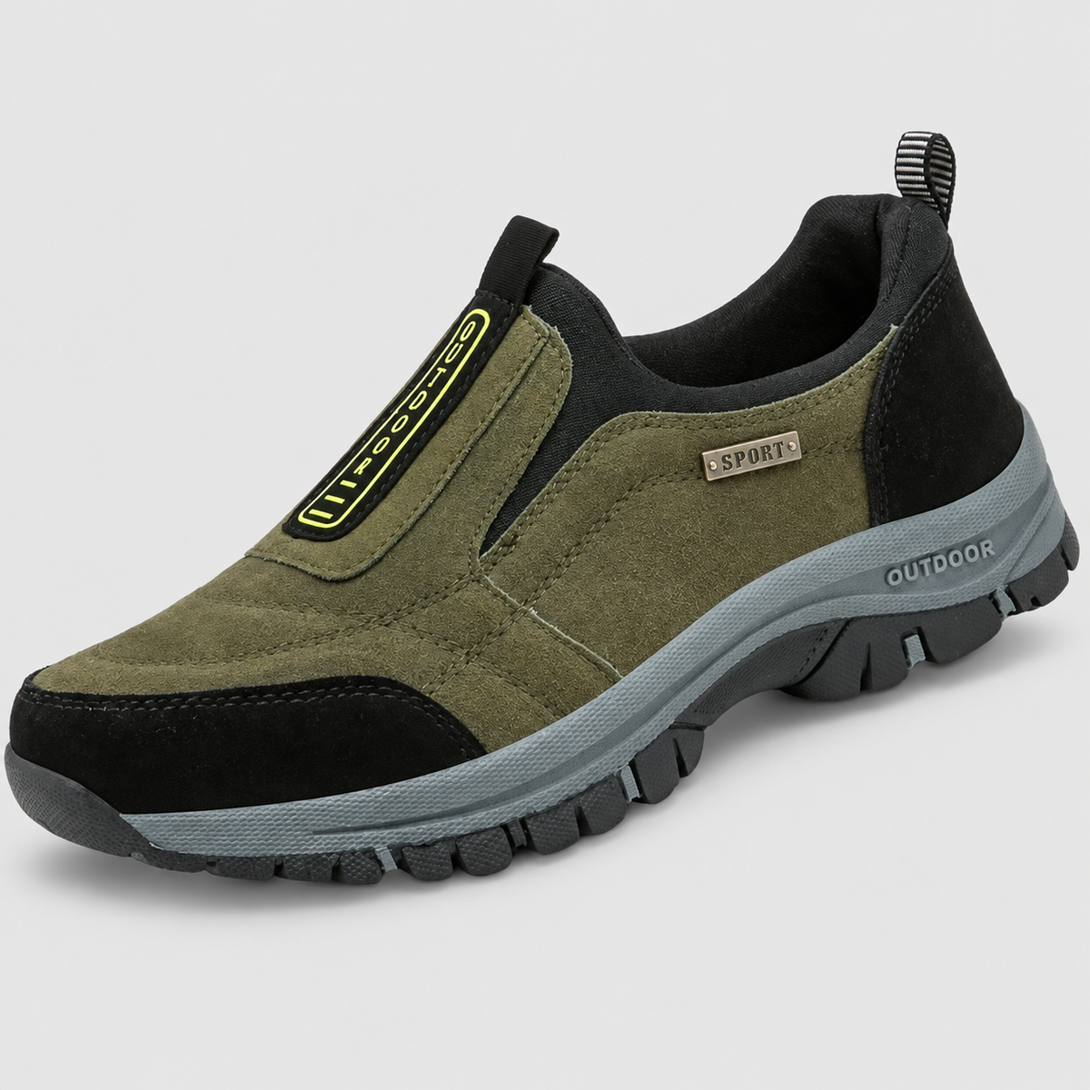 Women's Slip-On Walking Shoes with Insoles in Green — view 5