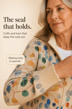 Tilly | Women's Botanical Cardigan with Full-Length Zip