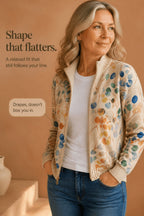 Tilly | Women's Botanical Cardigan with Full-Length Zip