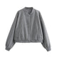 Viola | Women's Cropped Bomber Jacket with Button Front
