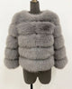 Honor | Women's Panelled Faux Fur Jacket with Long Sleeves