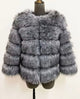 Honor | Women's Panelled Faux Fur Jacket with Long Sleeves