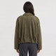 Celeste | Women's Faux Suede Bomber Jacket with Collar