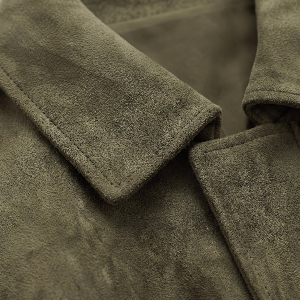 Celeste | Women's Faux Suede Bomber Jacket with Collar