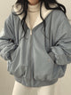 Gilda | Women's Oversized Bomber Jacket with Hood
