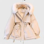 Elowen | Women's Padded Parka with Faux Fur Trimmed Hood