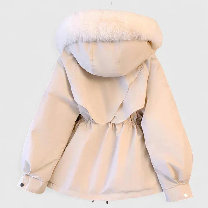 Elowen | Women's Padded Parka with Faux Fur Trimmed Hood