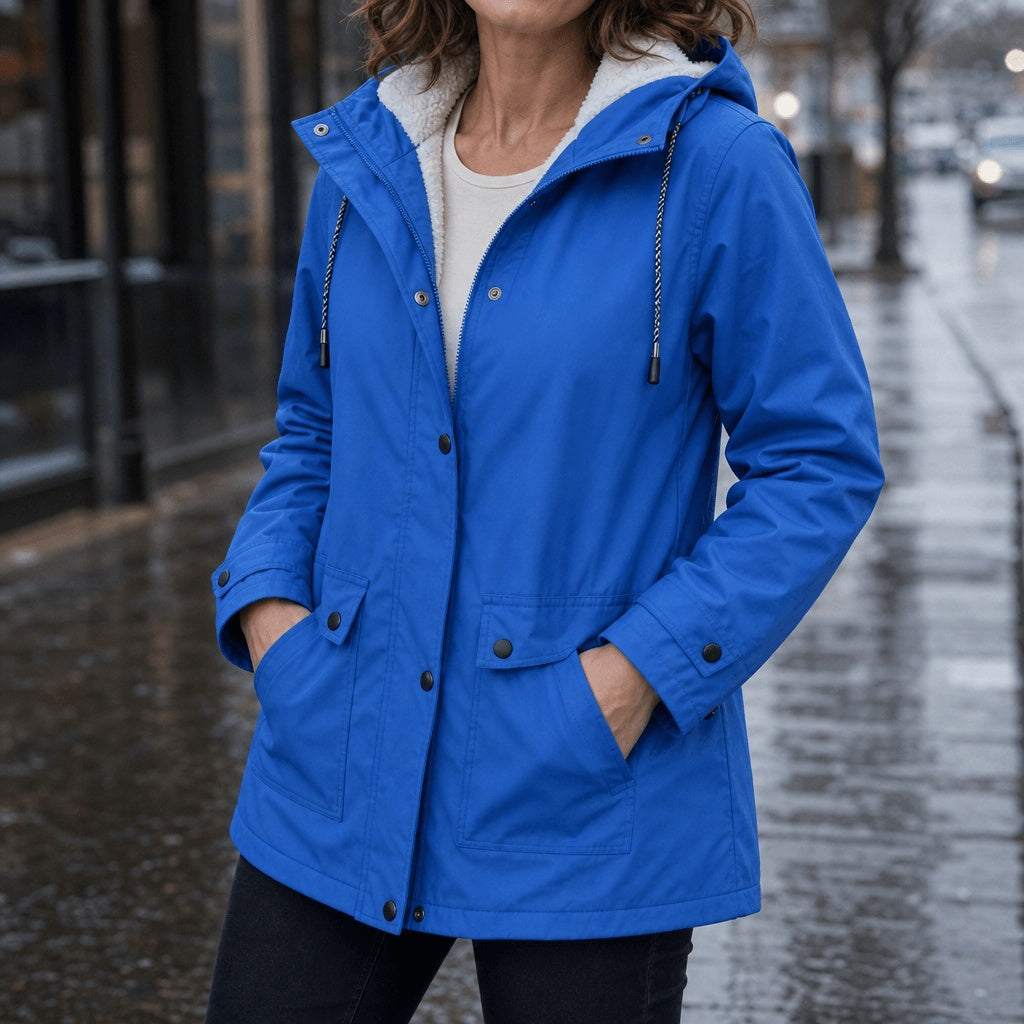 Gwendolyn | Women's Plush-Lined Jacket with Hood and Zip