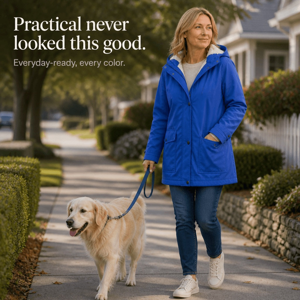 Gwendolyn | Women's Plush-Lined Jacket with Hood and Zip
