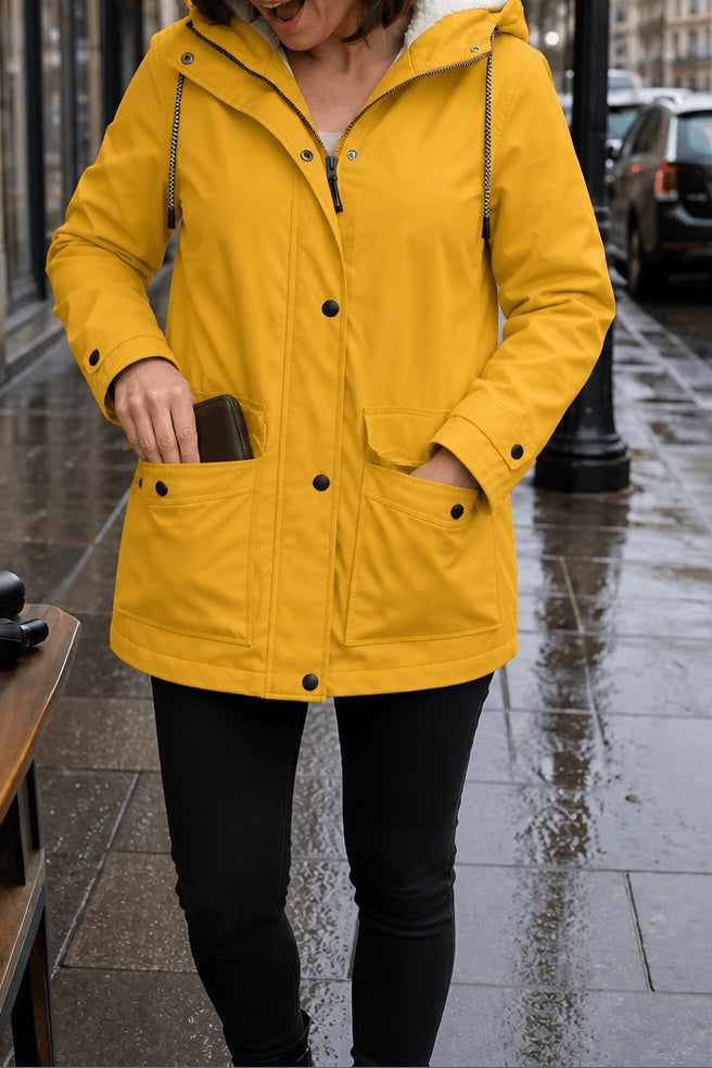 Gwendolyn | Women's Plush-Lined Jacket with Hood and Zip