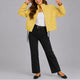 Edie | Women's Polka Dot Bomber Jacket with Drawstring Hem