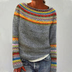 Josie | Women's Fair Isle Jumper with Round Neck
