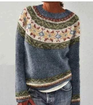 Josie | Women's Fair Isle Jumper with Round Neck