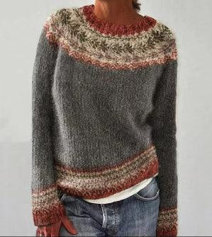 Josie | Women's Fair Isle Jumper with Round Neck