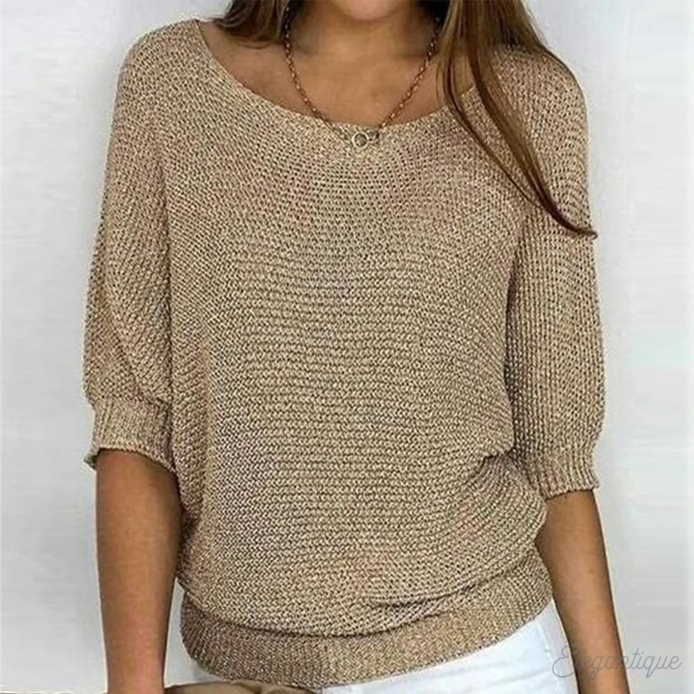Wilhelmina | Women's Relaxed Jumper with Wide Sleeves