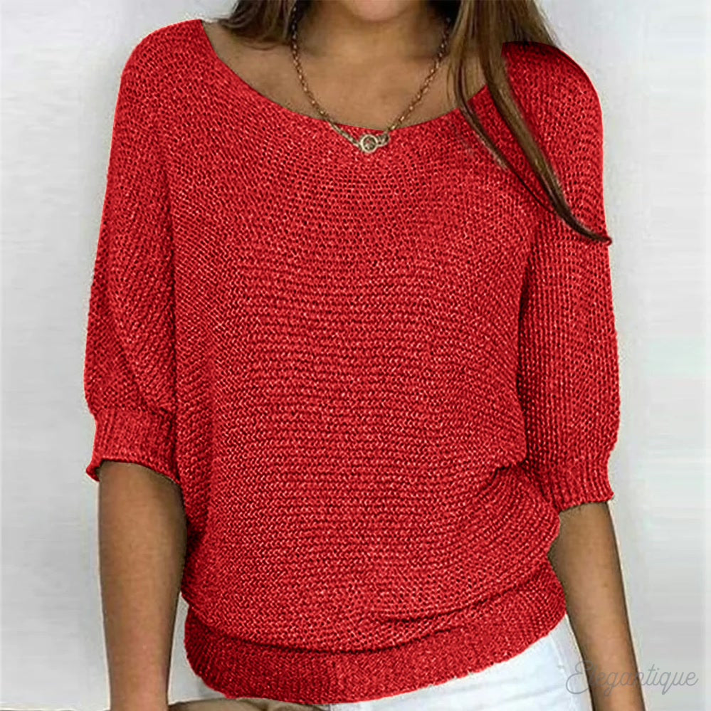 Wilhelmina | Women's Relaxed Jumper with Wide Sleeves