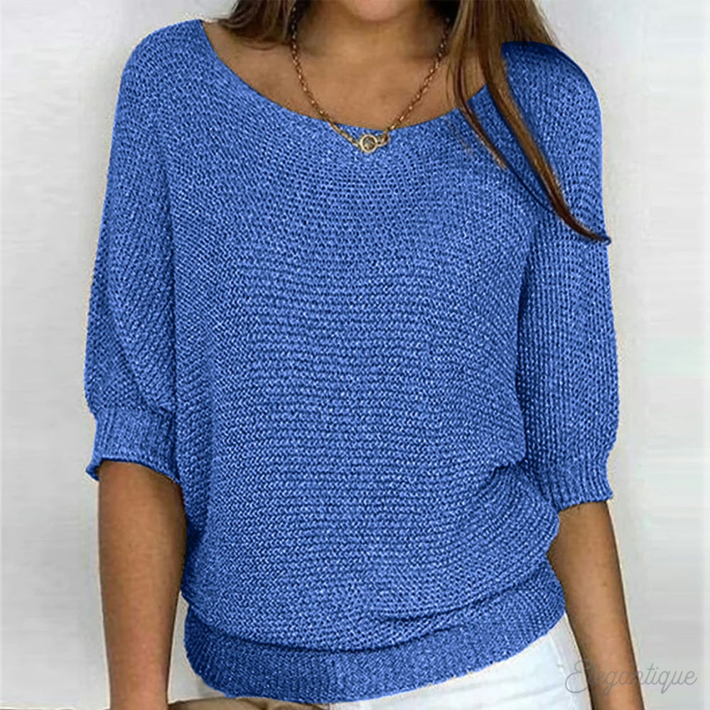 Wilhelmina | Women's Relaxed Jumper with Wide Sleeves