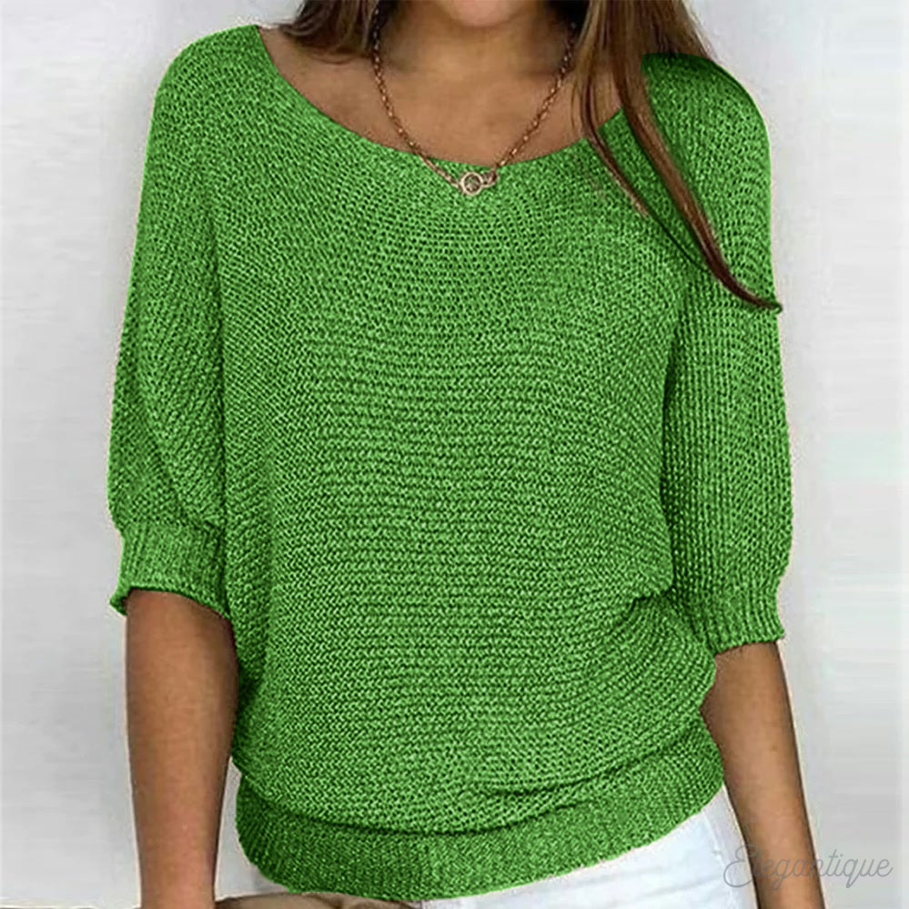 Wilhelmina | Women's Relaxed Jumper with Wide Sleeves