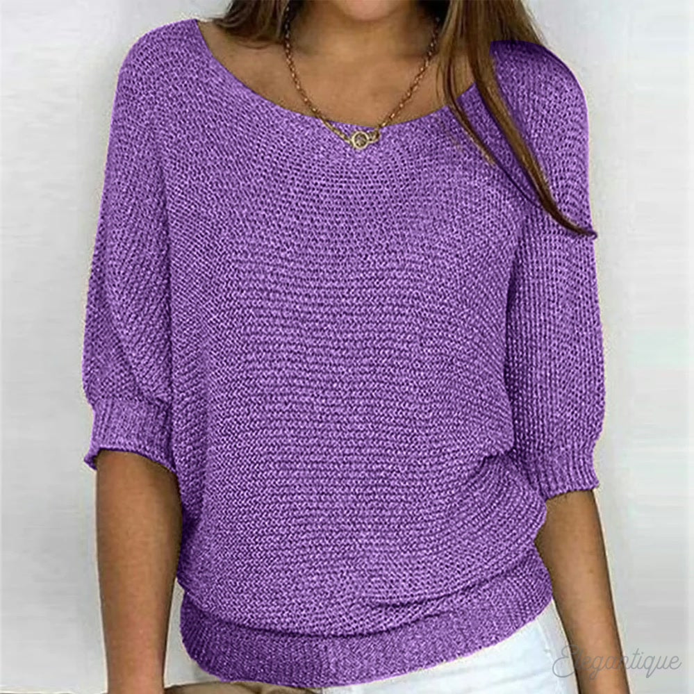 Wilhelmina | Women's Relaxed Jumper with Wide Sleeves
