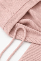 Hazel | Women's Ribbed Cardigan with Zip and Drawstring Hood