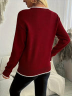 Kit | Women's Snowflake Jumper with Contrast Trim