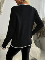 Kit | Women's Snowflake Jumper with Contrast Trim