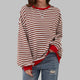 Freya | Women's Striped Sweatshirt with Round Neck