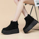 Maud | Women's Suede-Look Ankle Boots with Platform Sole