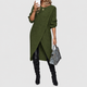 Zelda | Women's Asymmetric Jumper Dress with Crossover Front
